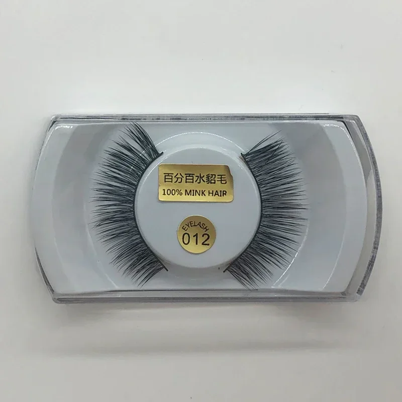 1Pairs 3D Mink Lashes 8-14Mm Makeup Nature Eyelashes For Daily Wear False Eyelashes Fluffy Fake Lashes Tools