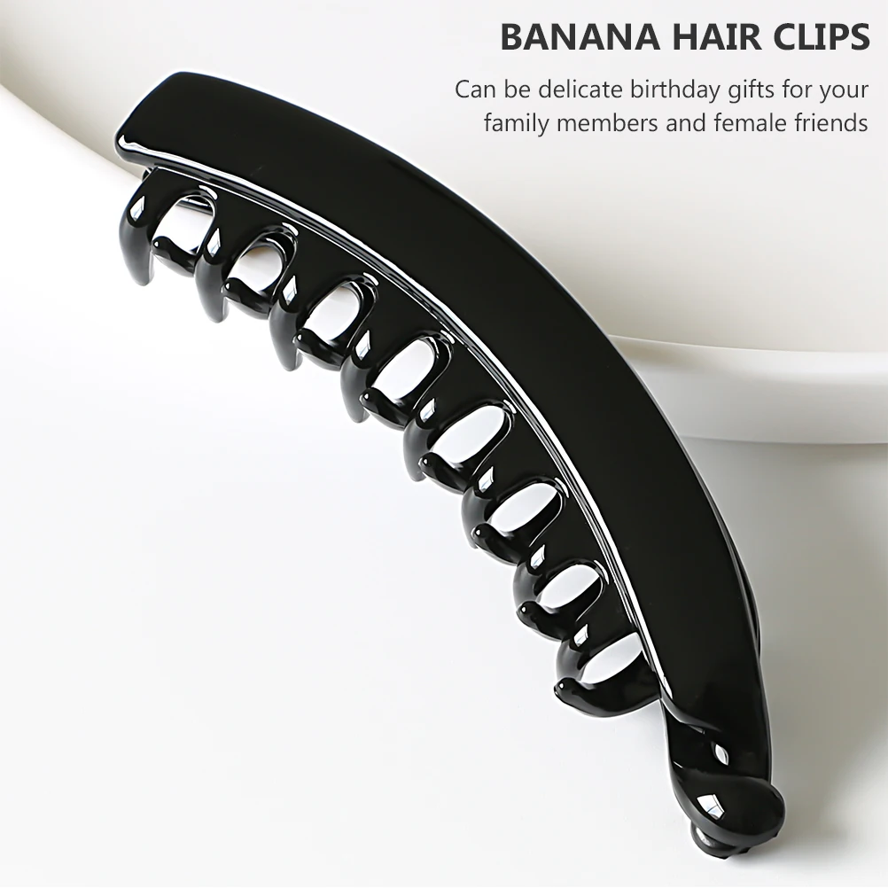 

5 Pcs Ponytail Hairpin Oversized Styling Jumbo Big Banana Clip Clips Bride
