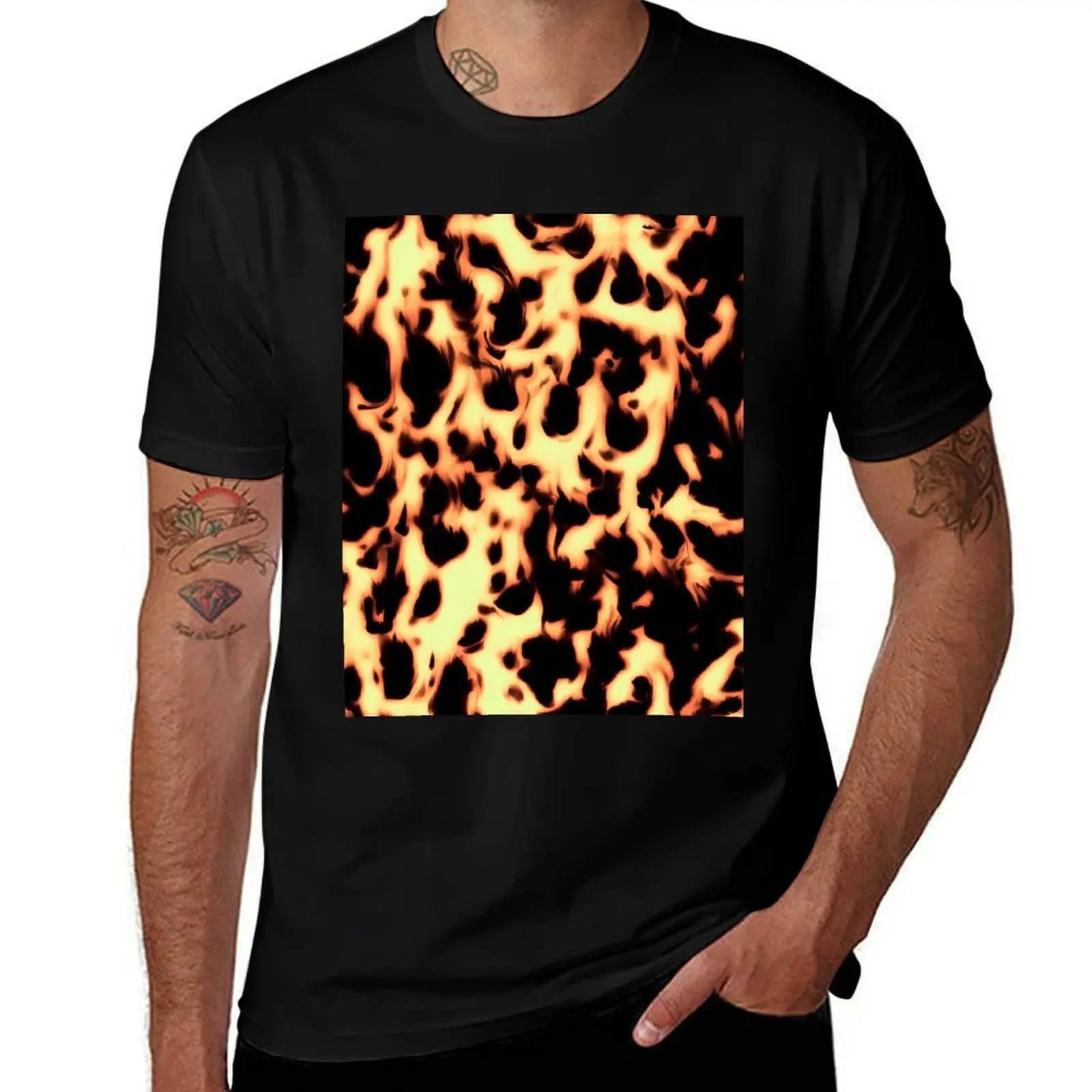 

Tortoise Shell Creme Latte T-Shirt affliction shirts summer tops vintage t shirt men 100℅ cotton