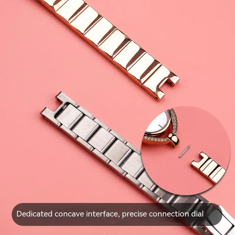 For Swarovski Women's Concave Stainless Steel Strap Devil's Eye series 5376839 5376812/5376830/842 Watch Chain 10mm Bracelet