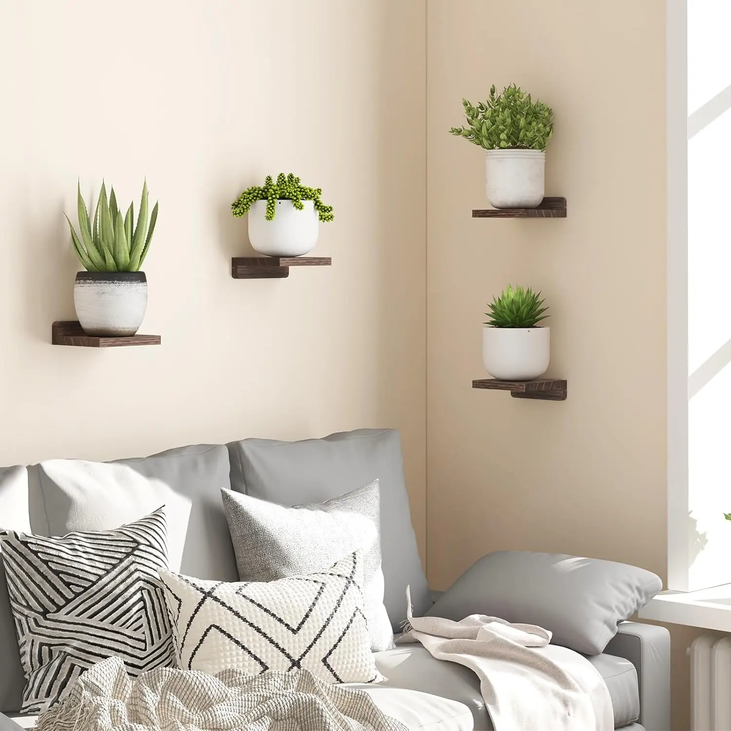 4-Pack 5″ Floating Shelves 2