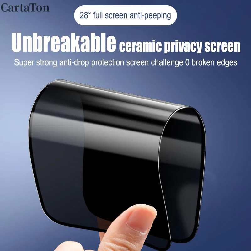 Matte Keramik-Displayschutzfolie für iPhone 15 14 11 16 13 Pro Max 12 Mini 7 8 Plus XR X XS SE2022 Anti-Spionage-Folie, kein Glas