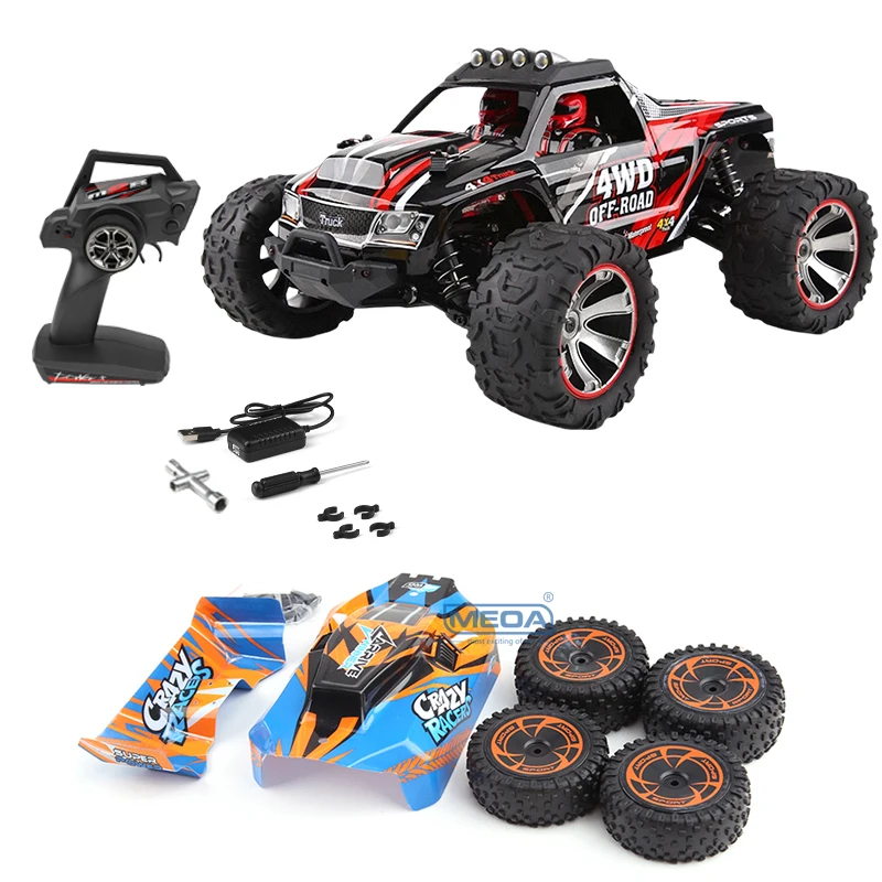 Wltoys 144018A 4WD New Double Style Car Shell 35Km/H High Speed Racing RC Off-Road Drift Car Toys 1/14 2.4GHz 390 Brushed Motor