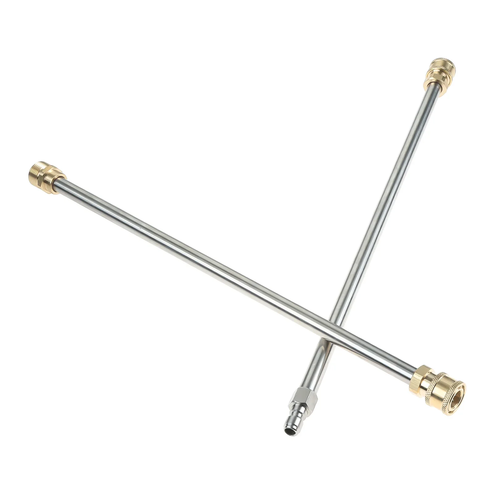 1Set Pressure Washer Extension Kit 17 Inch Dual Power Washer Lance for Pressure Washing Accessories M22 to 1/4