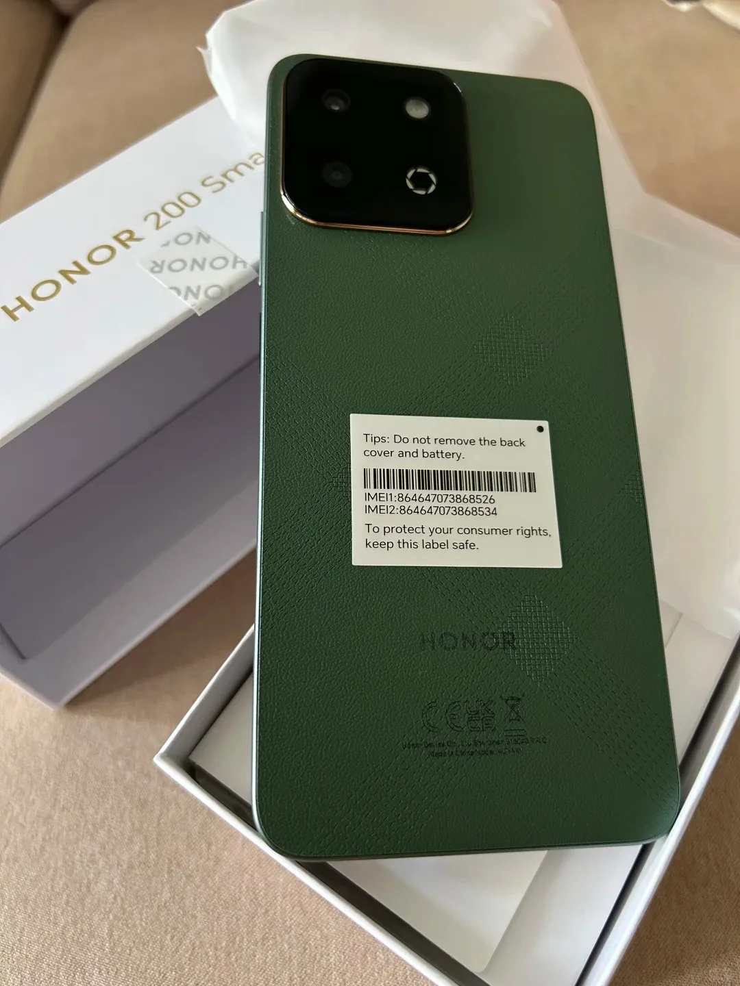 HONOR 200 Smart 5G Smartphone Versión Global, IP64, SGS, Batería de 5200 mAh, Supercarga de 35 W, Snapdragon 4 Gen 2, 50 MP, Modo de Alto Volumen del 300%, OTG 9