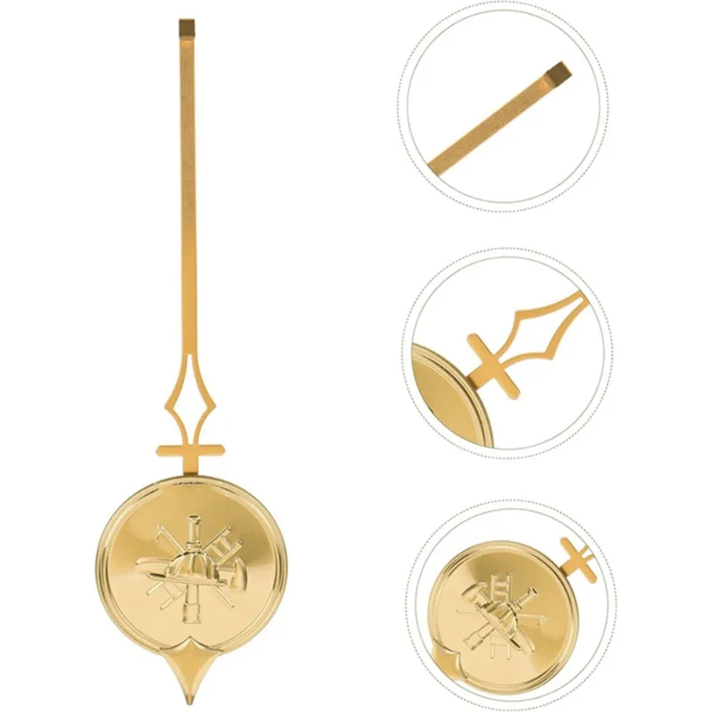 Wall Clocks Clock Pendulum Adjustable Hook Retro Embossed Design Mechanical Repair Parts Replacement Accessories Home Decor