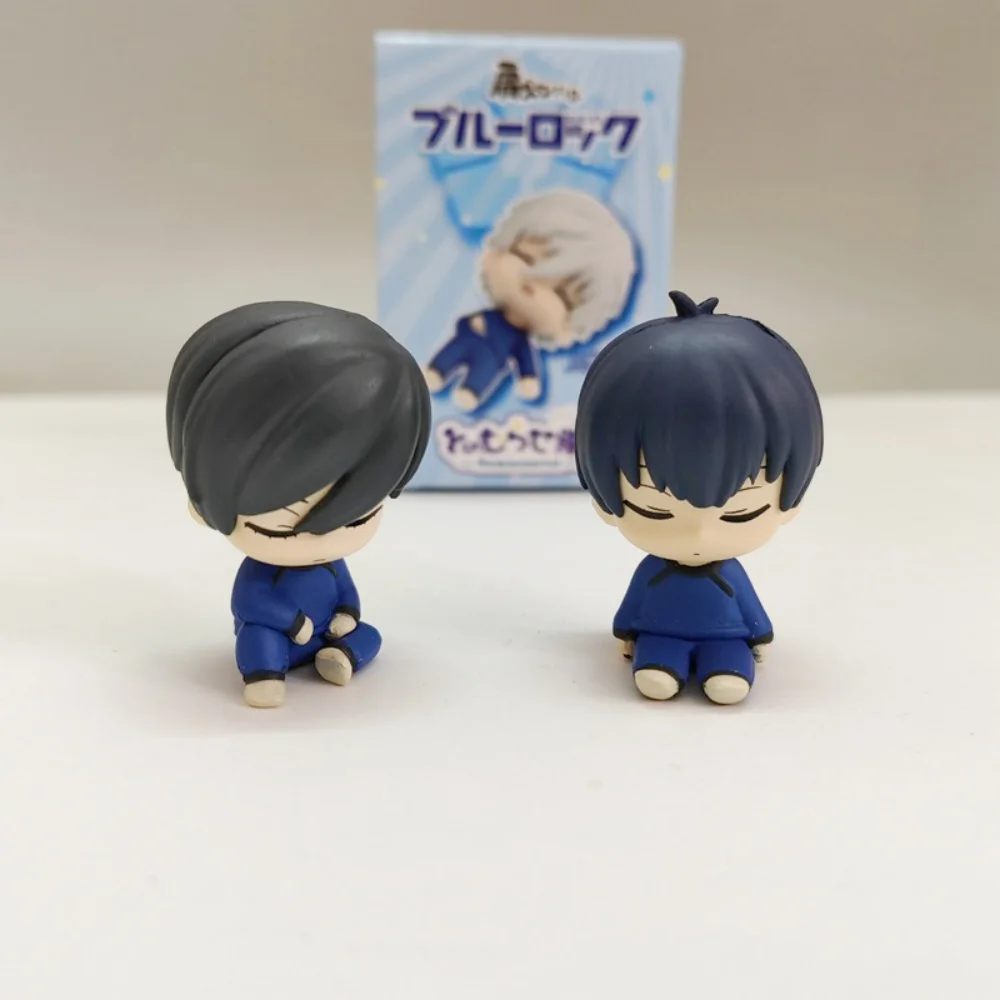 Anime BLUE LOCK Sleeping Blind Box Action Figure 5cm Pvc Figurine Yoichi Isagi Seishiro Nagi Model Toy Home Decoration Kid Gift view 2