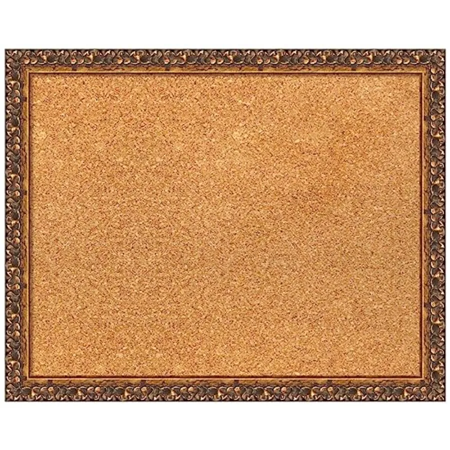 

Natural Cork Board for Wall 16x20 Vision Board with Bronze Frame Small Corkboard Office Decor for Home Organization Traditional