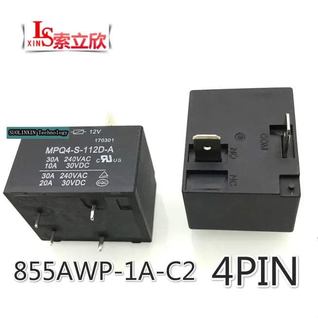 10pcs/lot   New Relay   MPQ4-S-112D-A   MPQ4 S 112D A   12VDC  T91 DC12  Computer Board Relay 4PIN 30A