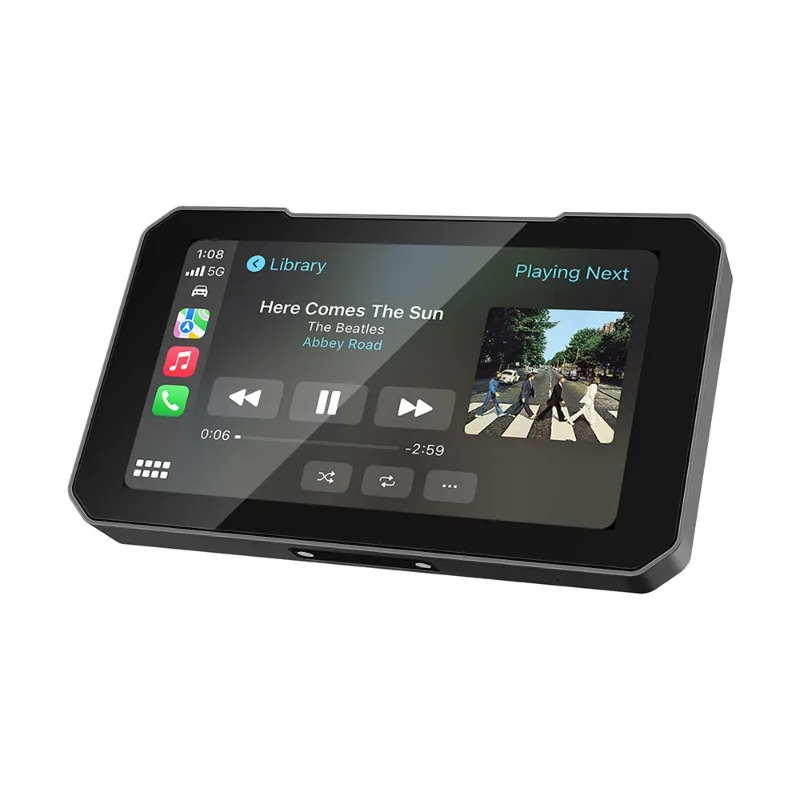 For Ezonetronics 5 Inch Touch Screen Motorcycle CarPlay Screen Support Wireless CarPlay and Android Auto IP67 Waterproof New