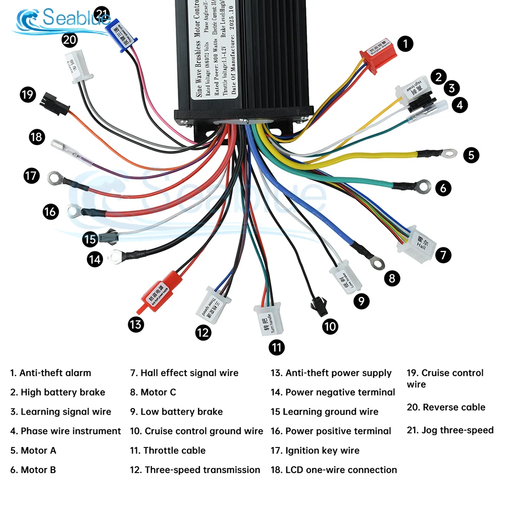 36V 48V 15/17/22/30A Controller für 250W-1500W Fahrrad Kontrolle Motor E- bike 36V 48V 15/17/22/30A Controller für 250W-1500W Fahrrad Kontrolle Motor E- bike