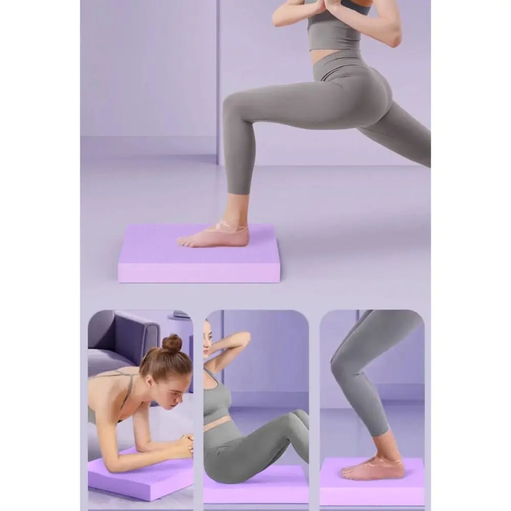 وسادة توازن TPE TPE متينة أرجواني أزرق وردي عالية الكثافة لليوجا وسادة يوجا للجنسين #5