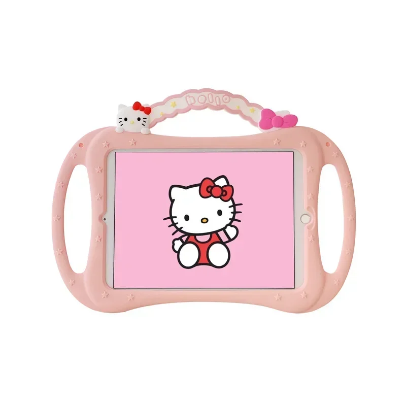 Sanrio Hello Kitty Case for iPad 5th 6th Gen Cover For iPad 10th Pro 11 2020 Mini 6 5 4 10.5 Air 2 3 4 Silicone Case with Handle