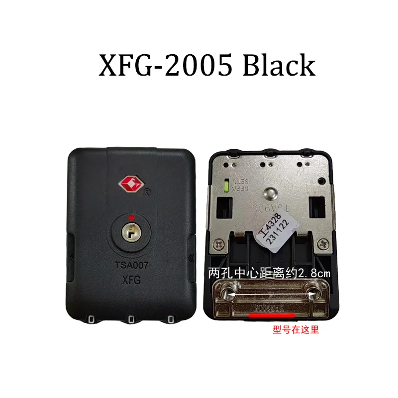 For XFG-903/XFG-2005 Original Baggage Customs Lock Luggage Accessories Combination Lock Simple Portability Anti-theft Security