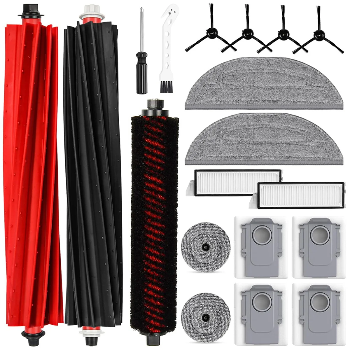Roborock 울트라 로봇 진공 청소기 롤러 브러시, 사이드 브러시, 필터 걸레 패드, 먼지 봉투, S8 Max, MaxV 액세서리