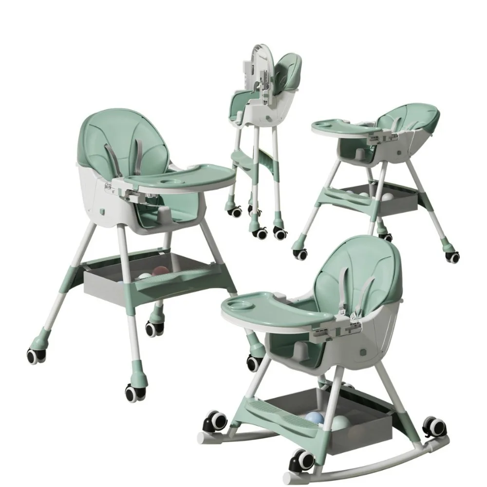 Lightweight Foldable High Chair Multifunction Eating Seat For Home And Travel