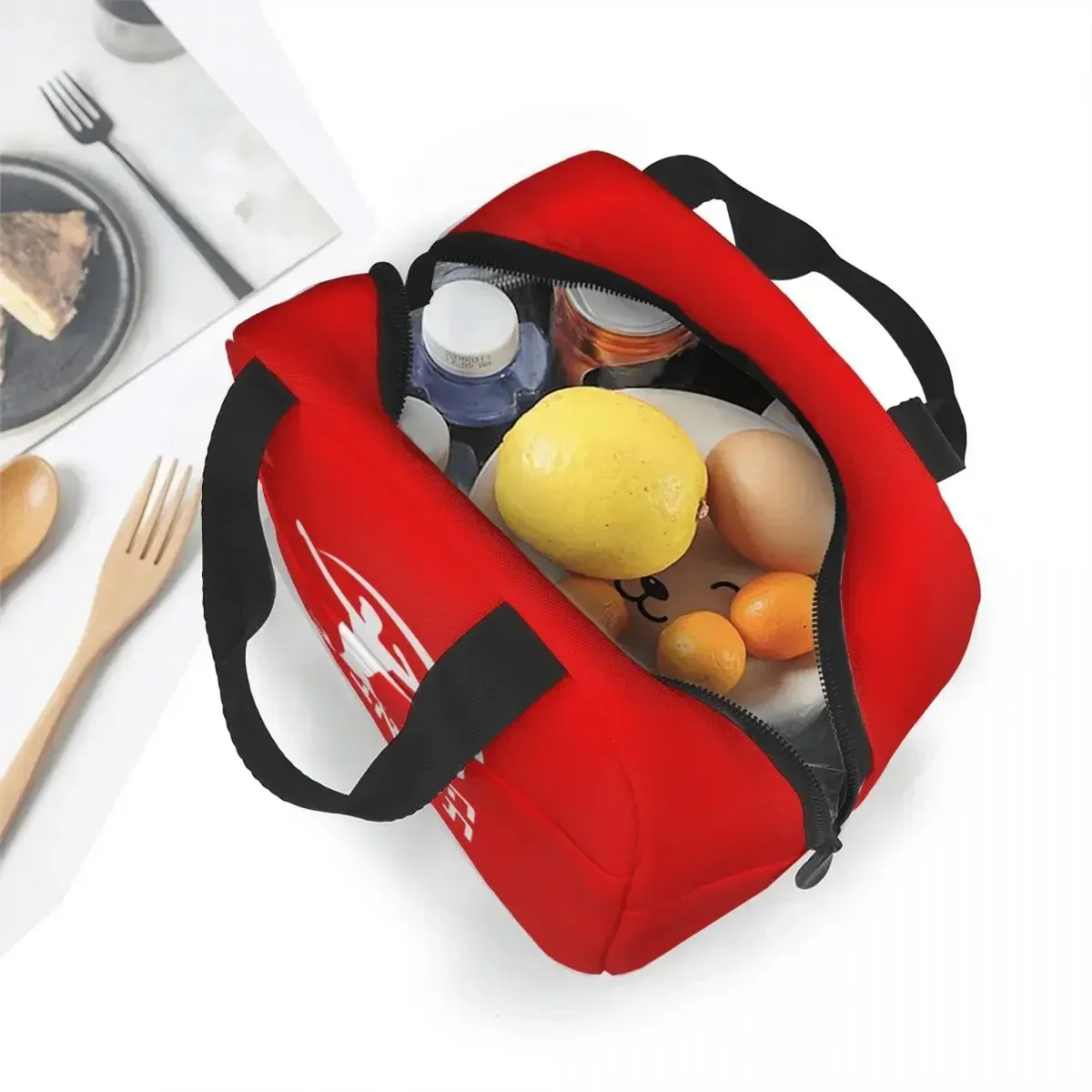 Hapoel Tel Aviv Basketball Lunch Bag Large Capacity Waterproof Thermal Insulation Food Storage Box School Adults Kids Unisex