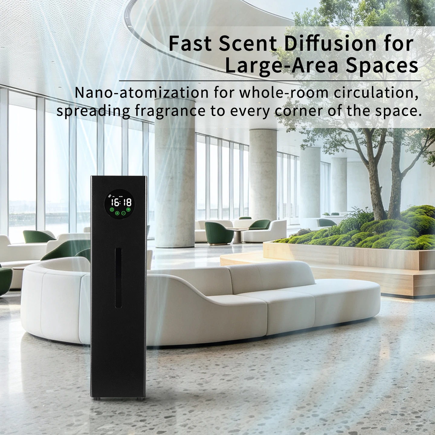 1000ML Commercial Hotel Lobby Fragrance Oil Diffuser Aroma Machine App Control Floor-Standing Air Scent Machine 3000cbm
