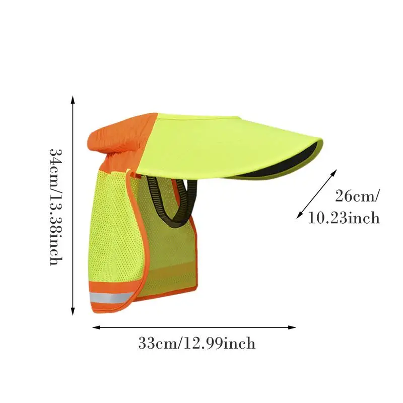 Osłona przeciwsłoneczna na twardy kapelusz Osłona przeciwsłoneczna z siatki Osłona przeciwsłoneczna o wysokiej widoczności Osłona przeciwsłoneczna na szyję o wysokiej widoczności Odblaskowa osłona przeciwsłoneczna na szyję
