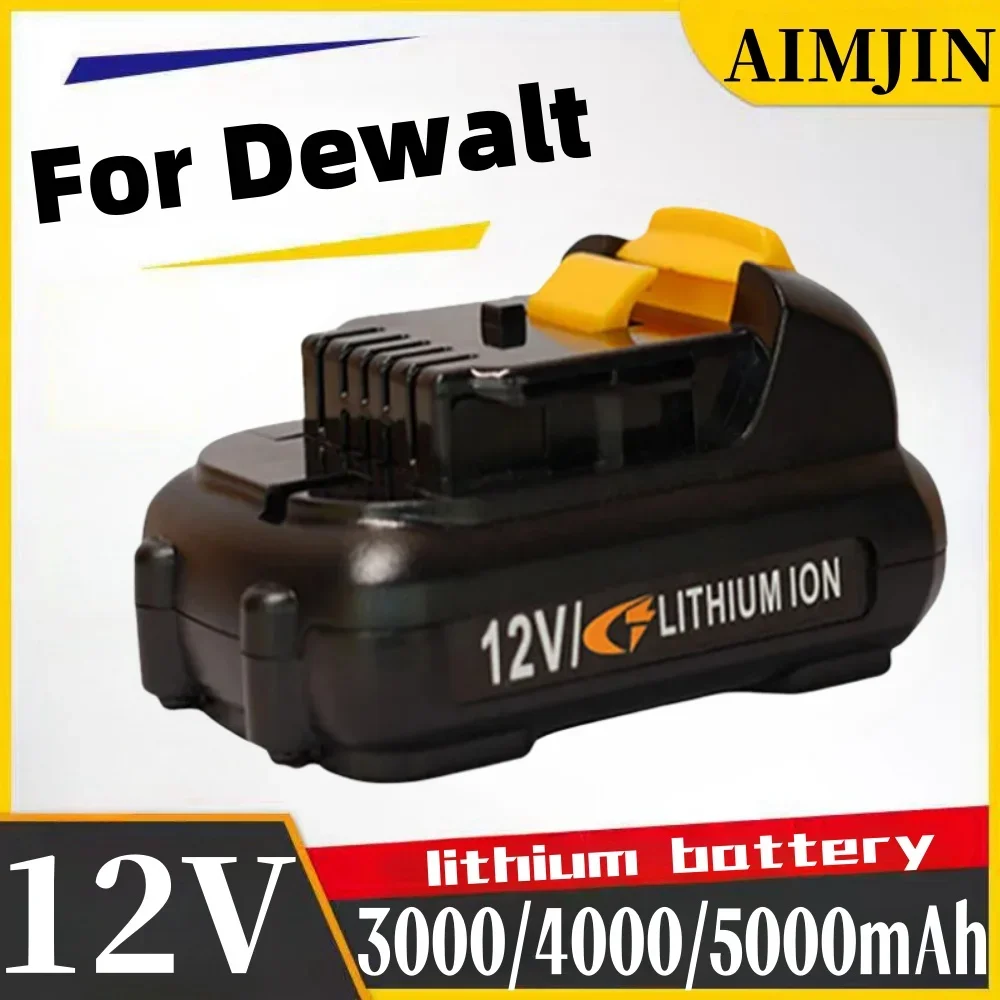 12V 3000/4000/5000mAh Battery for Dewalt DCB120 DCB127 DCB121 DCB100 DCB101 DCD700 Lithium-ion Rechargeable Tools Batteries