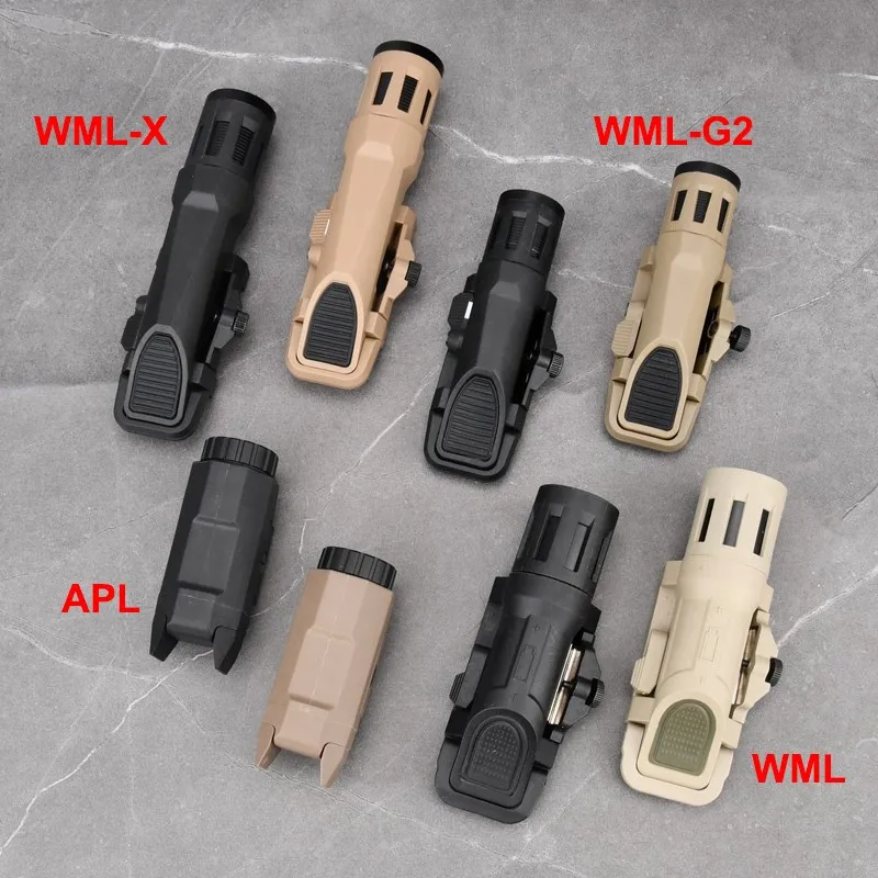 Wadsn Tactical Airsoft Apl Wml Zaklamp WML-G2/WML-X Superheldere Helmlamp Handgun Glock 17 19 Wapen Jacht Verkenningslicht