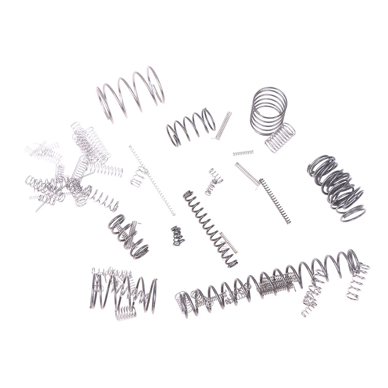200Pcs Size 10-2cm Mixed Mini Spring Parts Hardware Accessories Stainless Steel Compression Spring Ballpoint Pen Spring