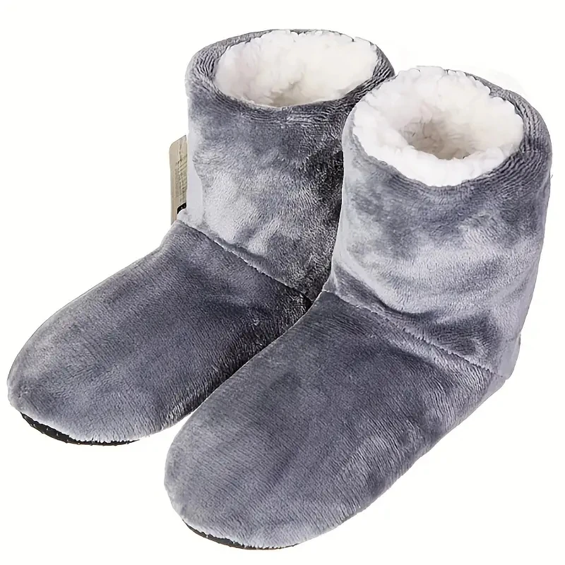 Indoor Boden Socken Plüsch Tuch Lange Röhre Socken Knie Pads Warme Hohe Röhre Schuhe Für Frauen Und Mann Hausschuhe Winter – Detail 10