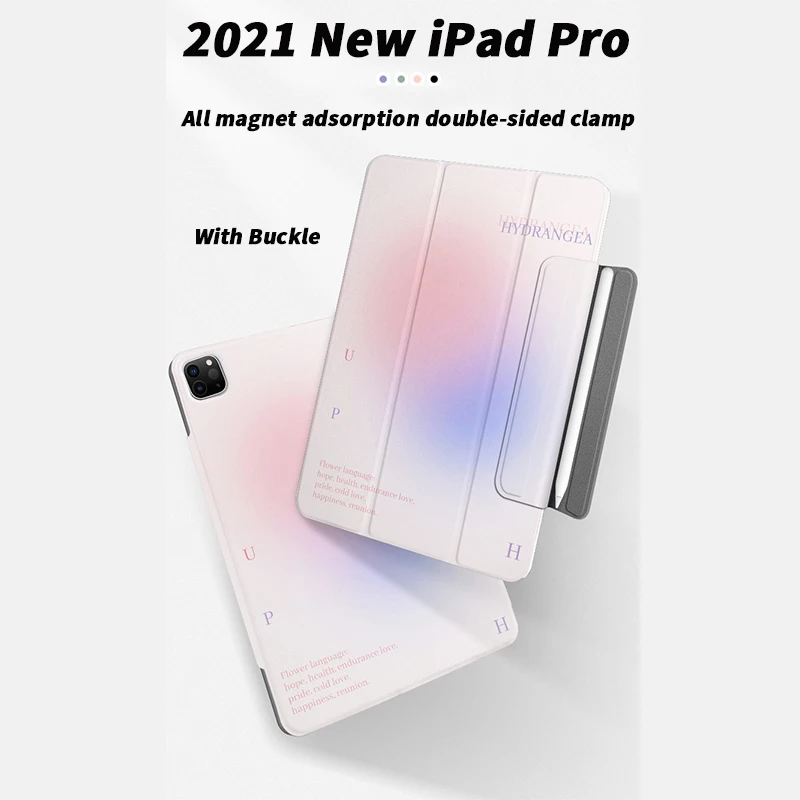 ZOYU caso para iPad 10 10,9 2022 5/4 magnético 10,9 cubierta elegante plegable para iPad Mini6 Pro 11 12,9 Smart Folio Funda caso