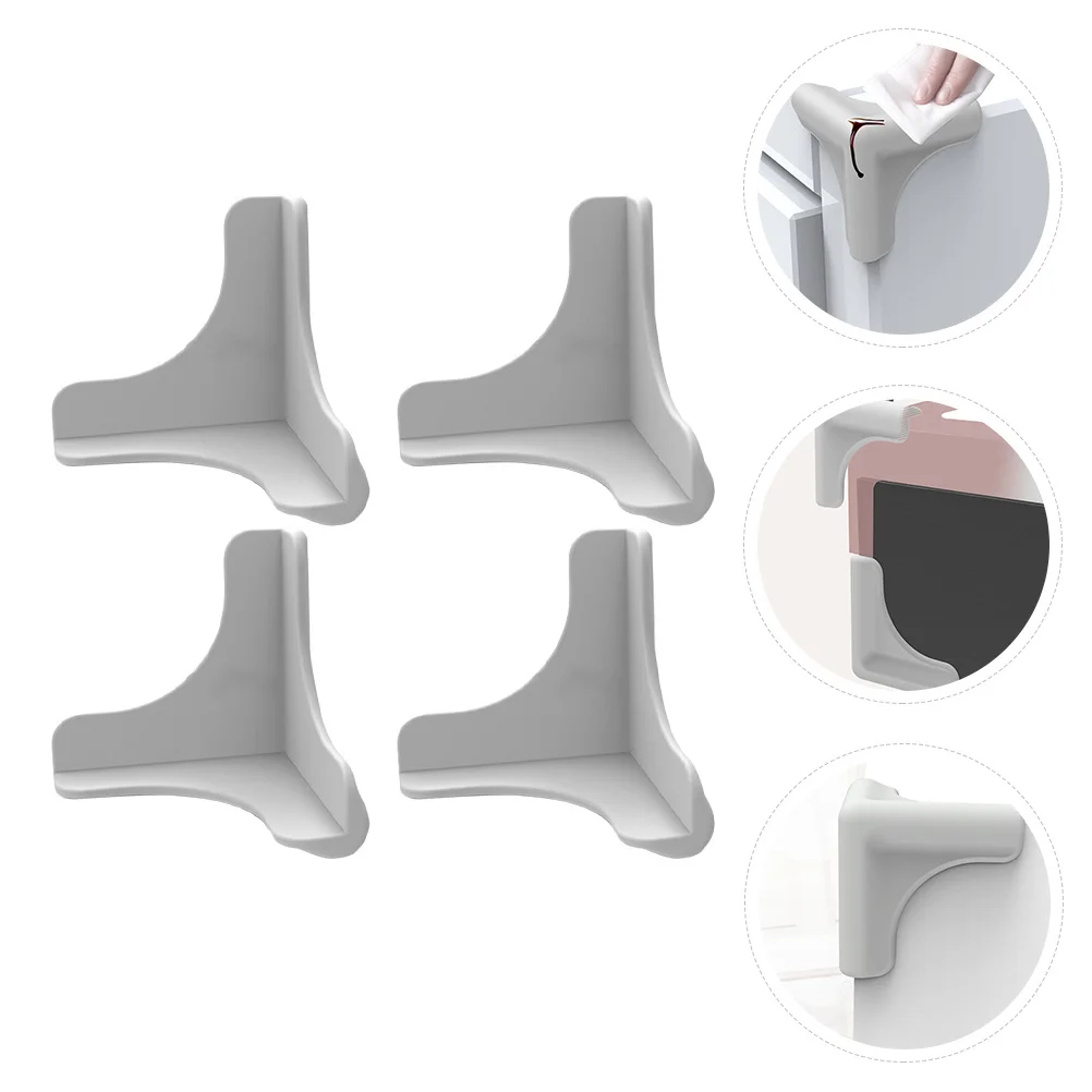 

4Pcs Corner Protector Guards for Furniture - High Quality Silicone Anti Scratch Pads Home Safety Cover Corner Guard