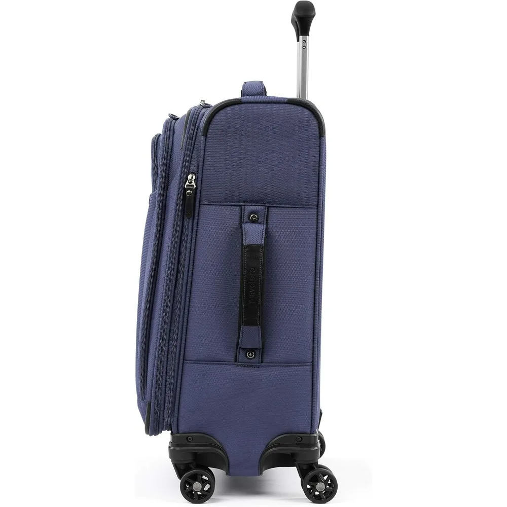 Travelpro Tourlite ソフトサイド 2 点セット、拡張可能な荷物、4 つのスピナーホイール付き、軽量スーツケース、21 インチの機内持ち込み、25 インチのチェック