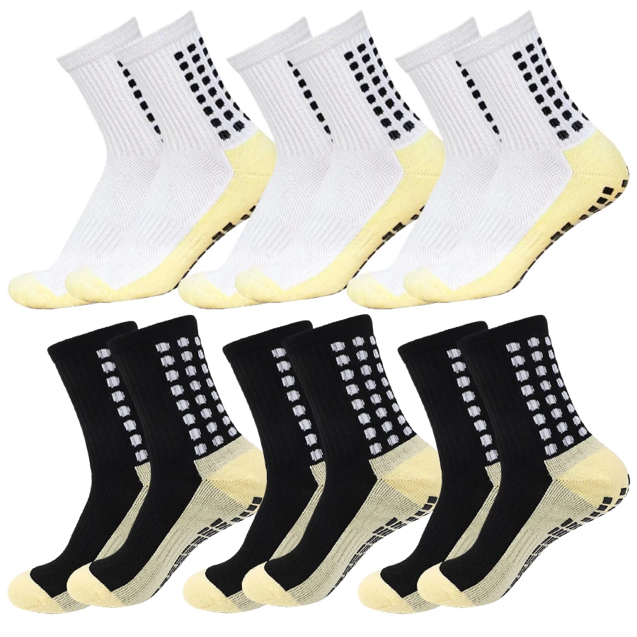 6 pares de calcetines antideslizantes para hombre y mujer, fútbol, baloncesto, Rugby, béisbol, ciclismo, correr, senderismo, tenis, monopatín