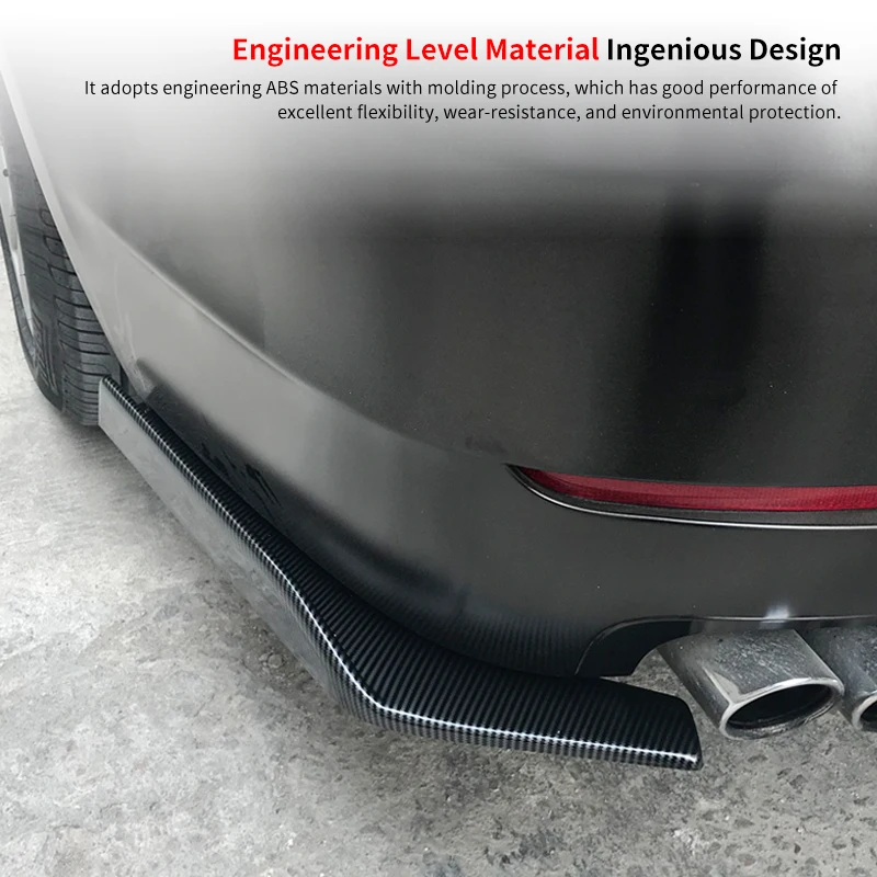 Car Rear Bumper Splitters Aprons Lip Spoiler Wing Diffuser Wrap Angle Protector For BMW 5-Series G30 G38 F10 F18 520i 528i 525i