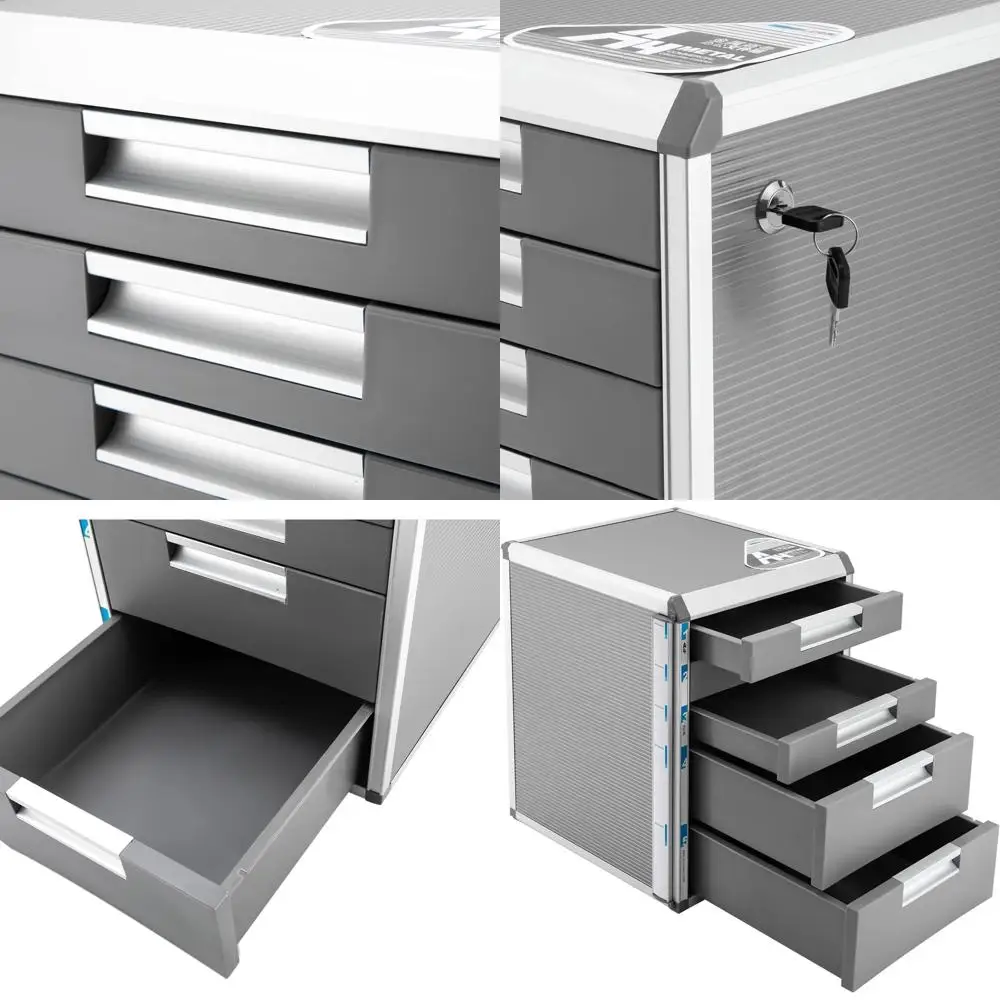 

Metal Lateral File Cabinet with Lock, Under Desk Storage Drawers, Home Office Filing for Legal/Letter A4 Documents