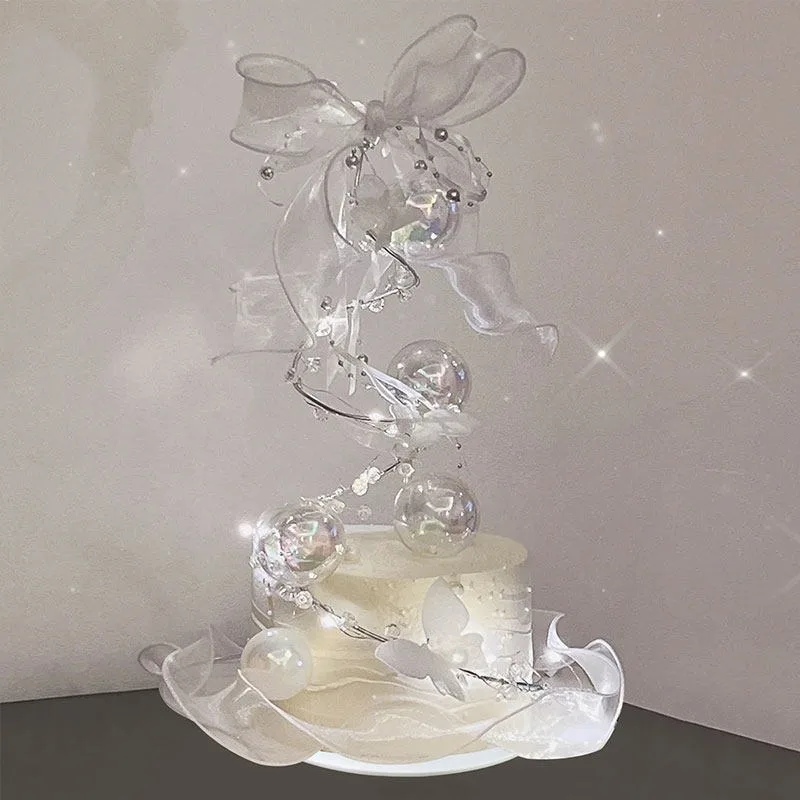 simulation-cake-model-muse-butterfly-mesh-creative-fake-cake-plastic-sample-customization