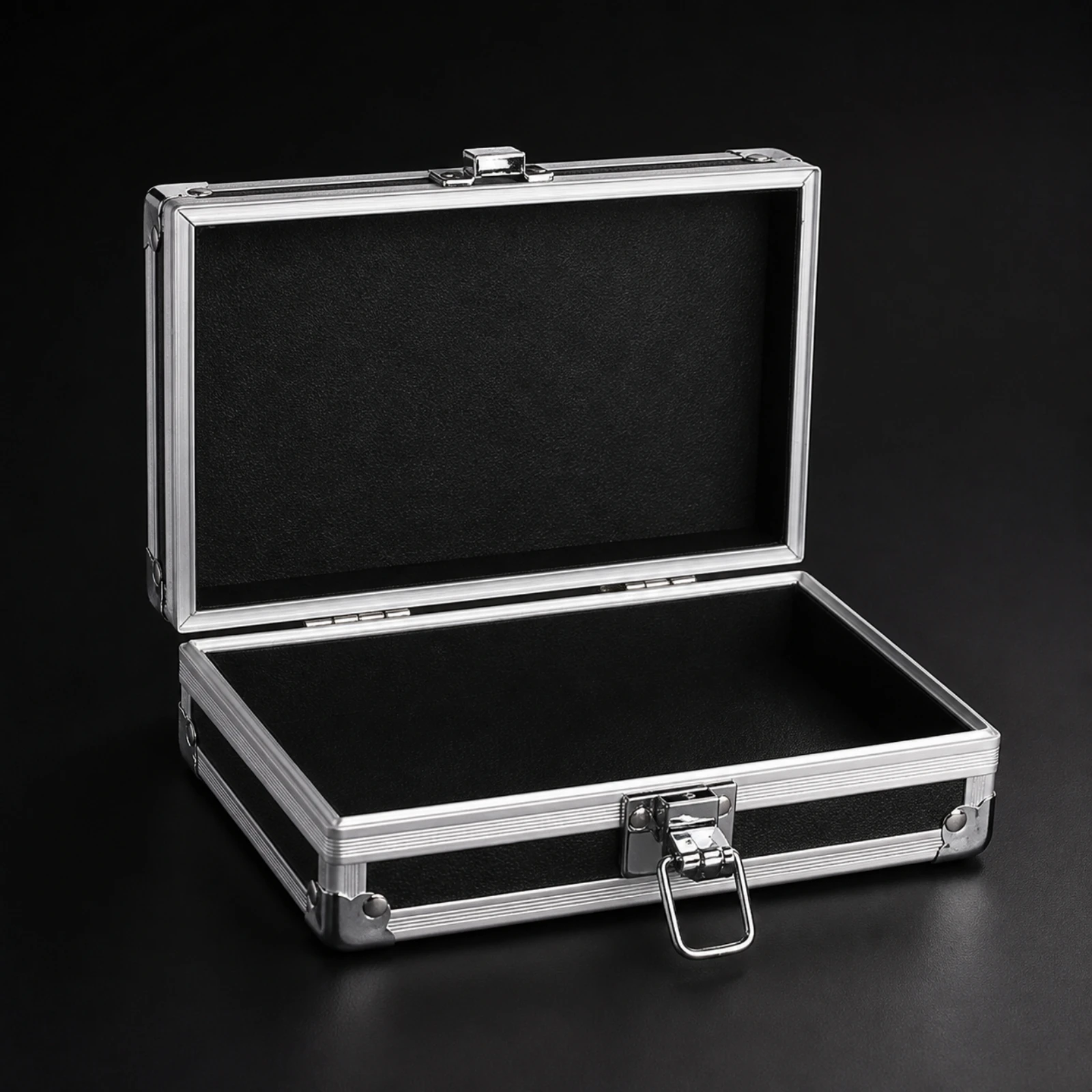 Aluminum Alloy Tool Box Sturdy Aluminum Alloy Storage Case Compact Hand-Carry Box with Sponge Li-Ning Strong for Workshop