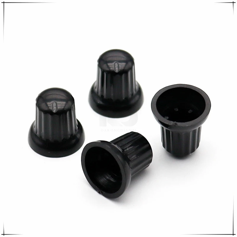 10PCS 15*15MM plastic Straw hat shape knob Potentiometer knob Amplifier volume knob cap D Axis Inner Hole 6MM