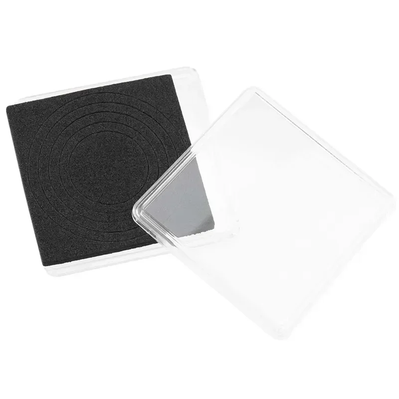 Cápsulas cuadradas de plástico para guardar monedas, 10 piezas, contenedor transparente para guardar monedas, caja de protección redonda pequeña,