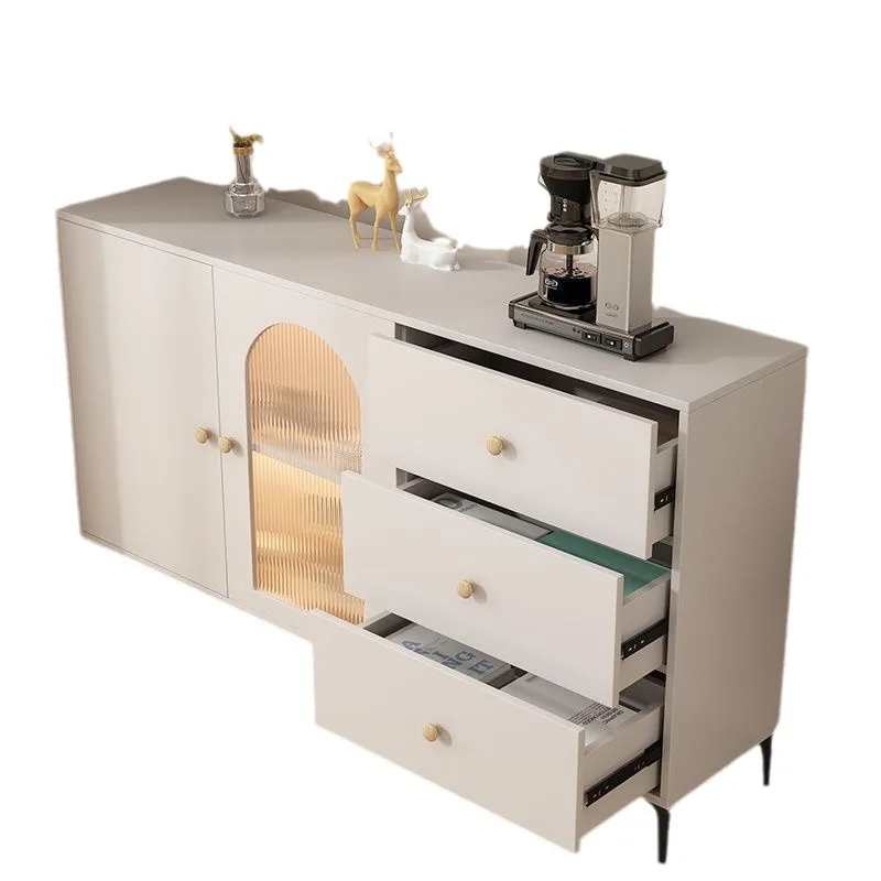 

Customizable Cream Wind Solid Wood Side Cabinet