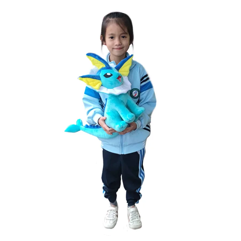 2023 New  Japan Cartoon 100cm Large Vaporeon Plush toy High Quality Stuffed Animals doll Children's Birthday Gifts