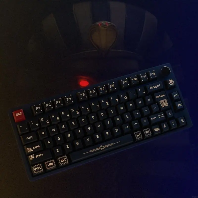 

C90F 142Keys Personalise Ancient Ruins PBT Dye Sublimation Keycap Set Original Height Mechanical Keyboards Keycaps