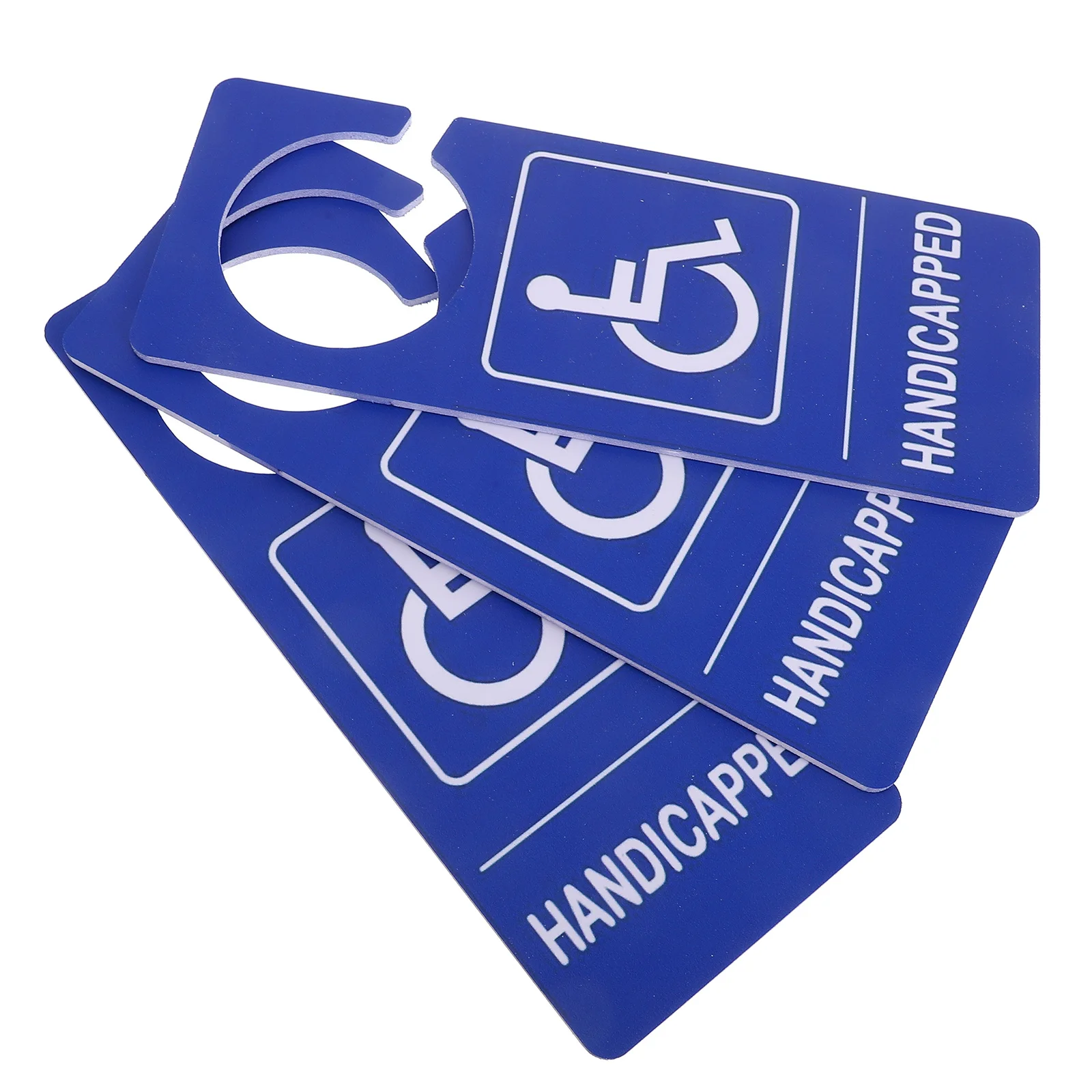 3Pcs Handicapped Parking Sign Strong Construction Easy Attachment for Indoor Outdoor Use Handicap Parking Sign
