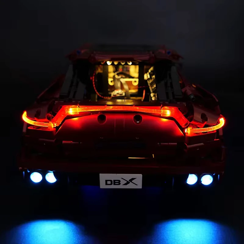 RC Técnico Sports Car Building Blocks Set, Kit de Luz LED, Apenas Luz LED, Modelo sem Blocos, DIY, T5024