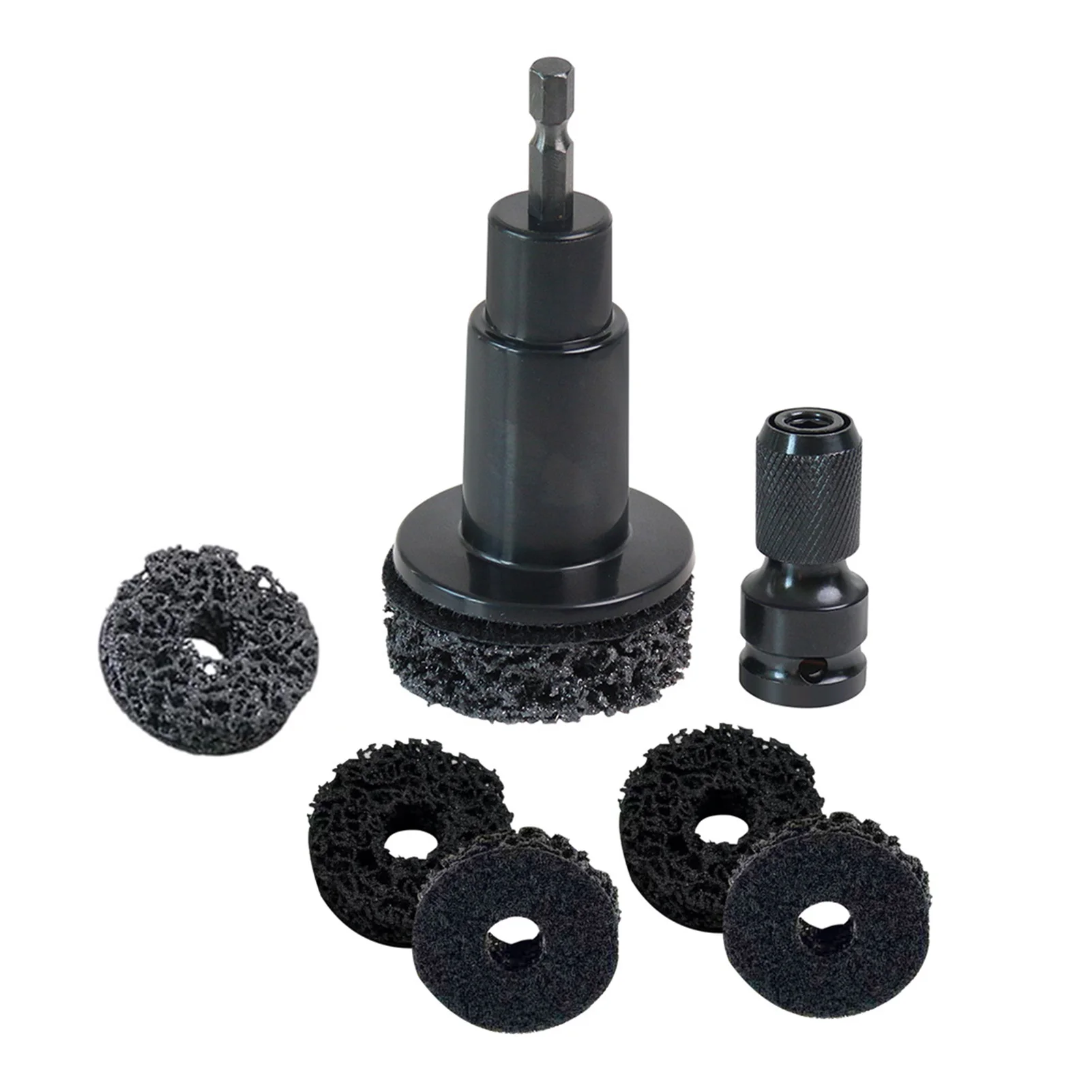 Wheel Hub Grinding Rust Removal Kit Brake Disc Polishing Cleaner Tool for Auto Wheel Stud Hub Rotor Resurfacing Set