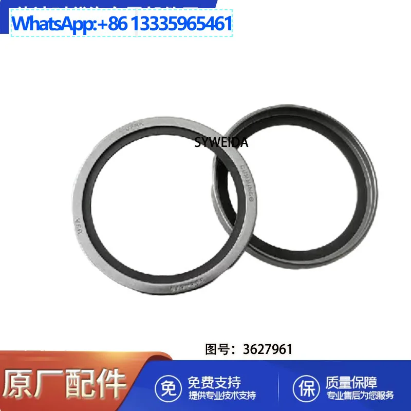 

2Pcs for 1989-2002 Dodge Cummins Engine Crankshaft Rear Oil Seal Assembly 3926126 3928493