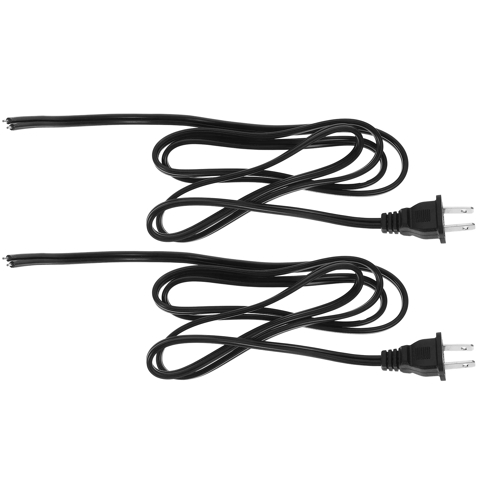 2 Pcs Strip The Power Cord Wire Extension Electrical Deep Fryer Plug Appliance Cable Tool Ac Dishwasher Stripping