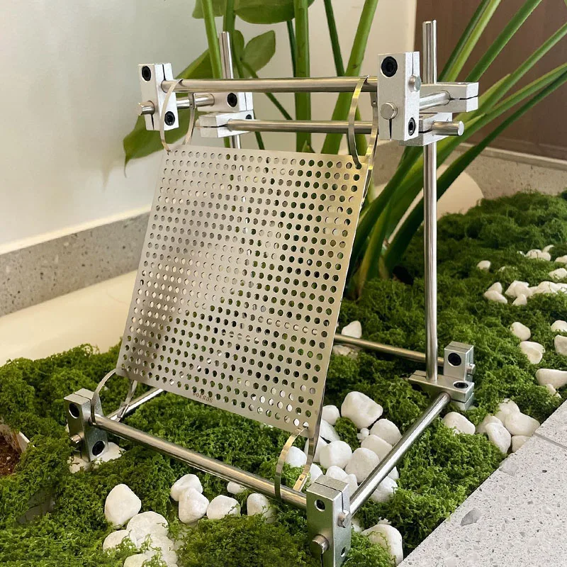Stainless Steel Nursery Rack Staghorn Fern Nursery Board Desktop Minimalist Planting Board Racks Indoor Home Plant Holder