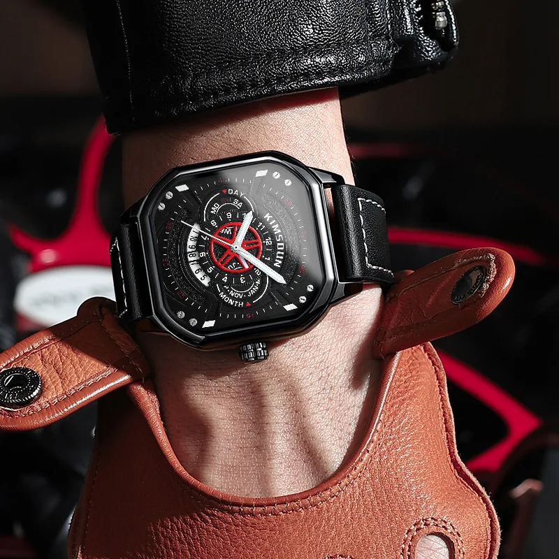 UTHAI BK157 Модные мужские часы, студенческие часы, модные водонепроницаемые кварцевые часы с ночником, крутые часы, подарки, часы для мужчин