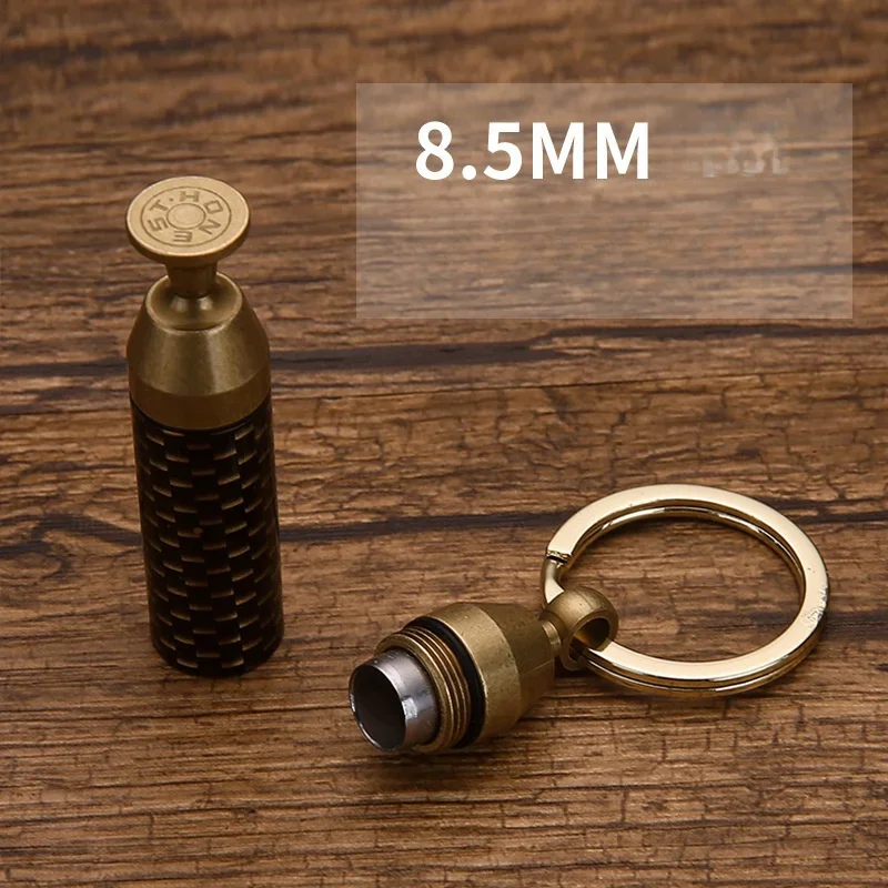 HONEST Brass 2-in-1 Cigar Keychain Cigar Accessories 8.5mm Cigar Knife and  Needle Holder Outdoor Portable Lighters Smoking Gift
