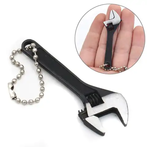 다기능 미니 조절식 스패너 렌치, 소형 수공구, 전문 DIY 오토바이 수리 도구, 강철 소재, 68mm, 100mm