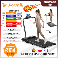 Formill FT51 2 in 1 Treadmill,Max Speed 1-10km/h Electric Treadmill,Installation Free,Treadmill Running Jogging Machine for Home